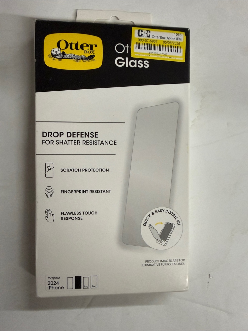 NEW OtterBox Glass Screen Protector - 2024 iPhone